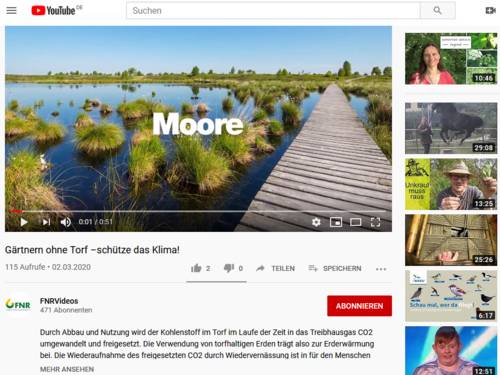 Vorschau auf YouTube und das Video "Gärtnern ohne Torf – schütze das Klima!" im Kanal FNR Videos der Fachagentur Nachwachsende Rohstoffe (FNR)