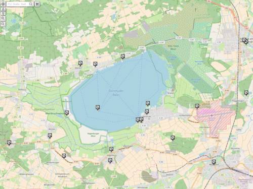 Vorschau auf die Erlebniskarte Naturpark Steinhuder Meer mit Sehenswürdigkeiten.