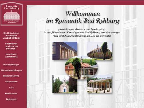 Internetauftritt der Kuranlage Romantik Bad Rehburg