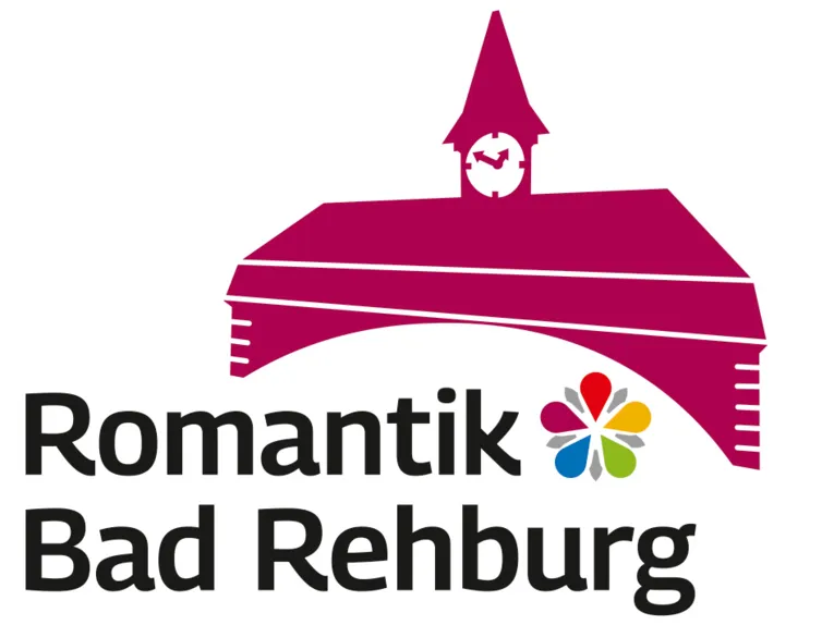 Logo: Text "Romantik Bad Rehburg", darüber die gezeichnete Front eines historischen Gebäudes