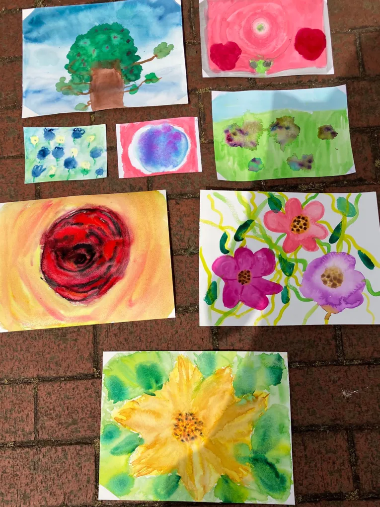 Bunte Aquarelle