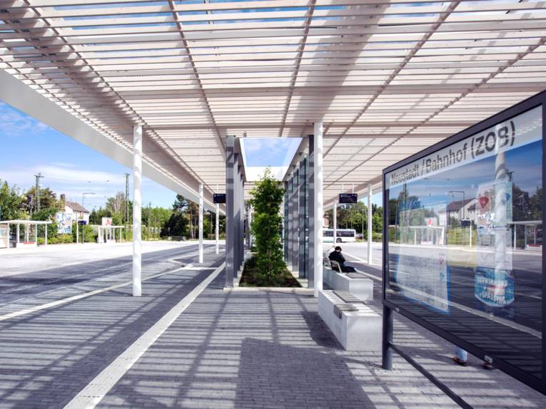 Neubau des Zentralen Omnibusbahnhofs in Neustadt am Rübenberge, Region Hannover.
