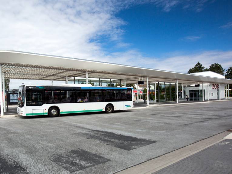 Neubau des Zentralen Omnibusbahnhofs in Neustadt am Rübenberge, Region Hannover.
