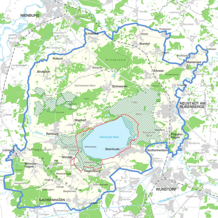 Karte Naturpark Steinhuder Meer | Grafiken | Bilder | Naturpark